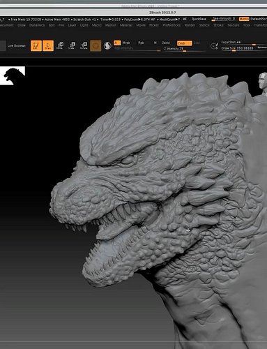 All of the photos coming out of SDCC making me want to sculpt this thing! I started noodling on this yesterday late afternoon...