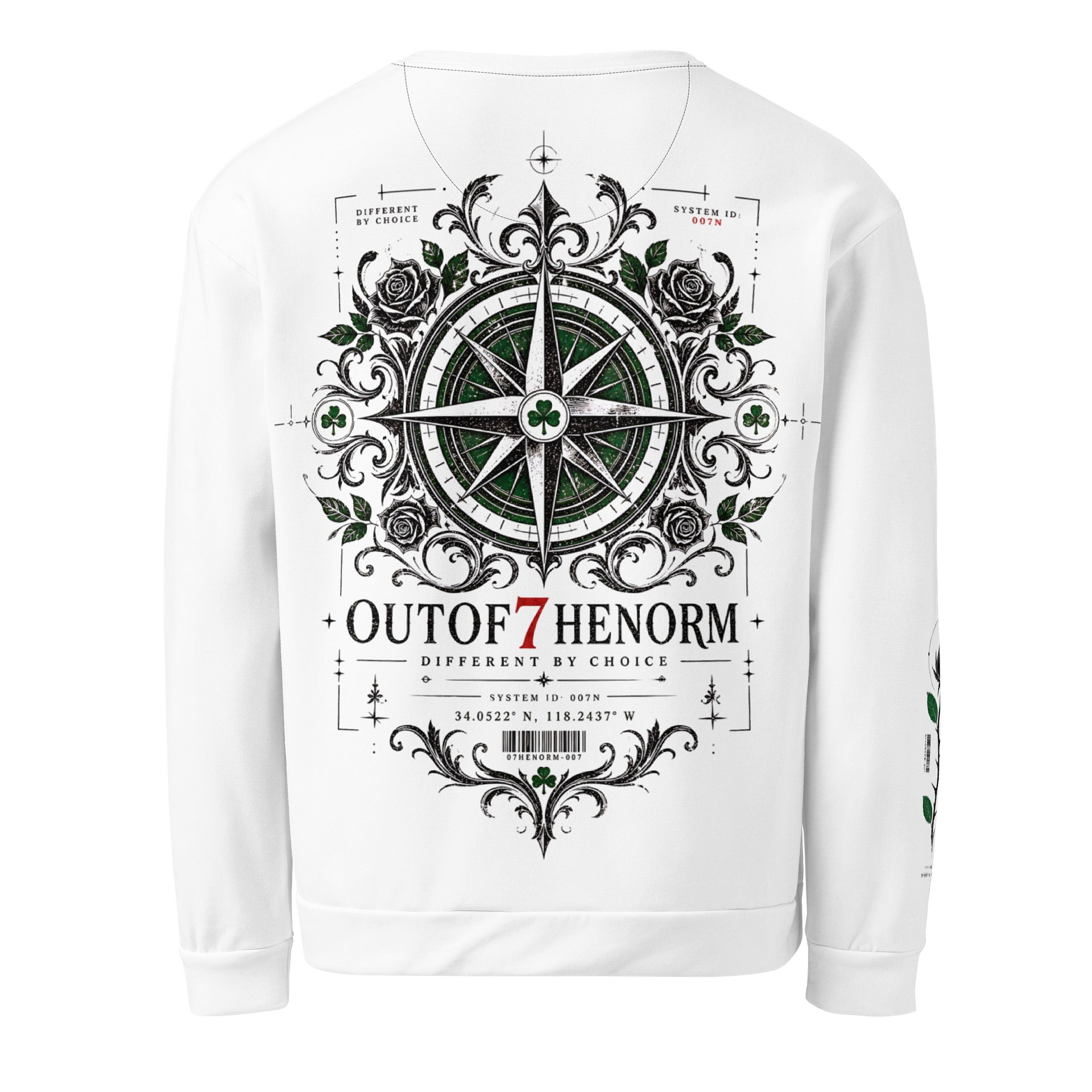 Midnight Rose 7 — All-Over Sweatshirt product image (2)
