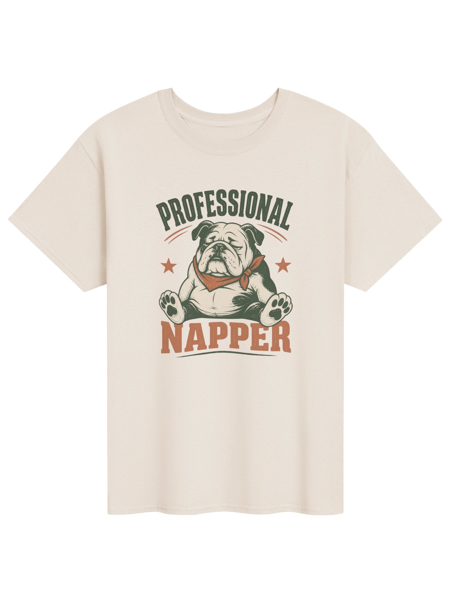 Professional Napper Bulldog T-Shirt – Funny Vintage Dog Lover Gift product image (6)