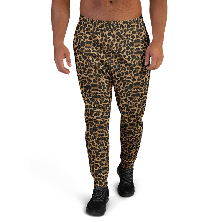 Comfortable Men's Joggers with Brown Leopard Print product image (2)