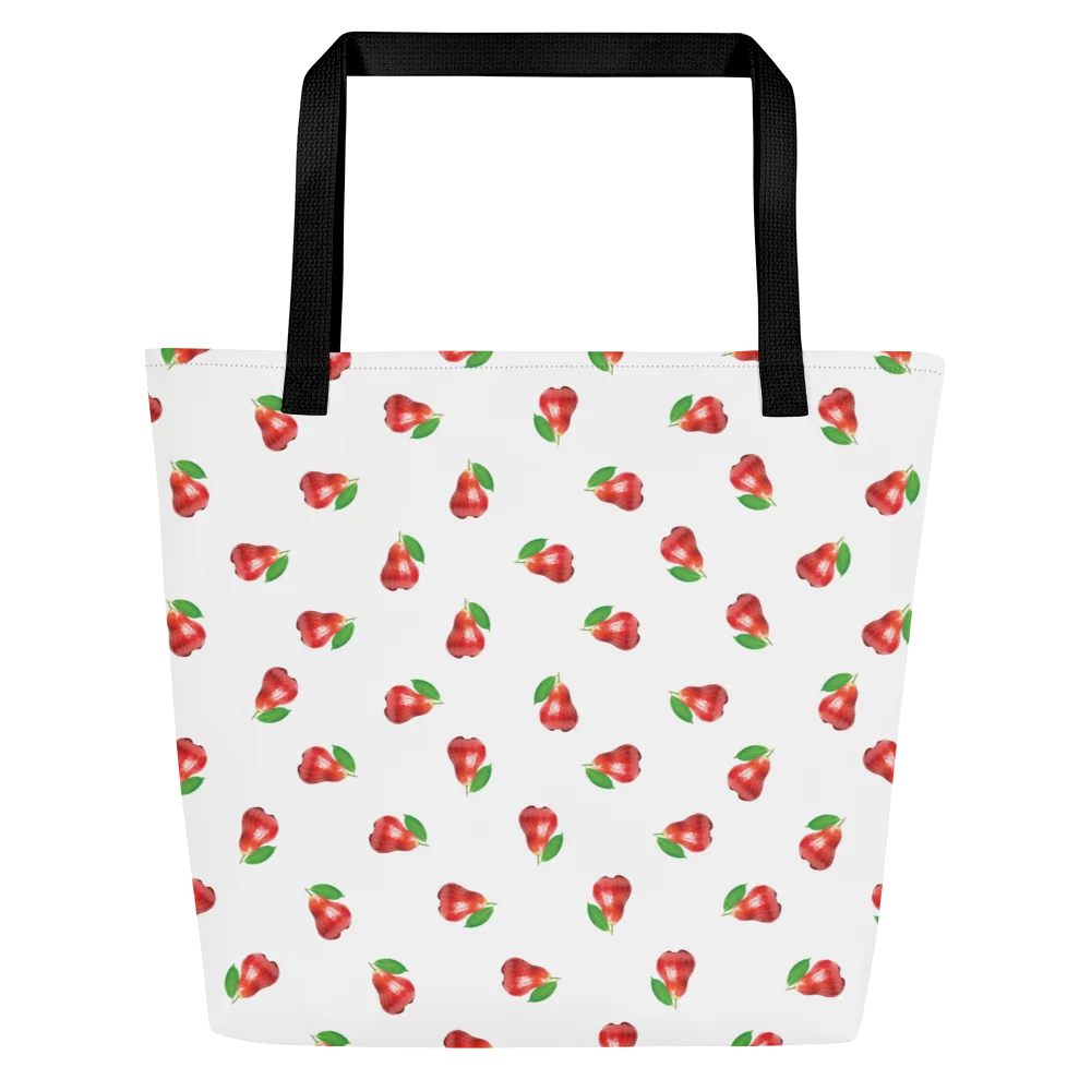 CaribbeanApples Otaheite Fruit Print | Large Tote Bag w/ Pocket product image (3)