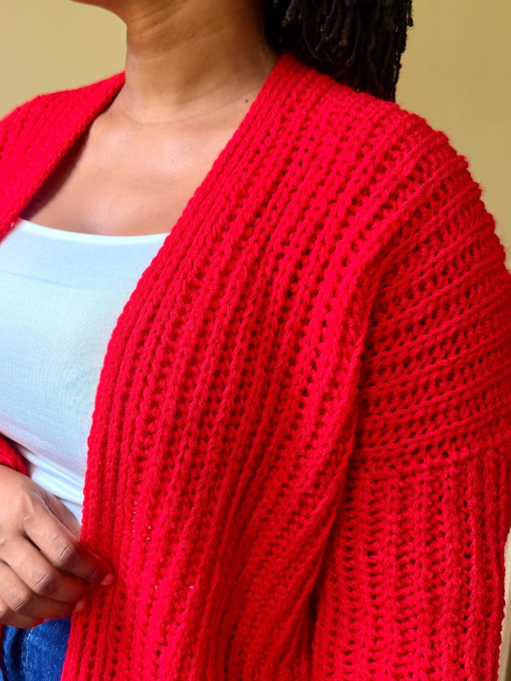 Crochet Dropshoulder Cardigan Pattern product image (1)