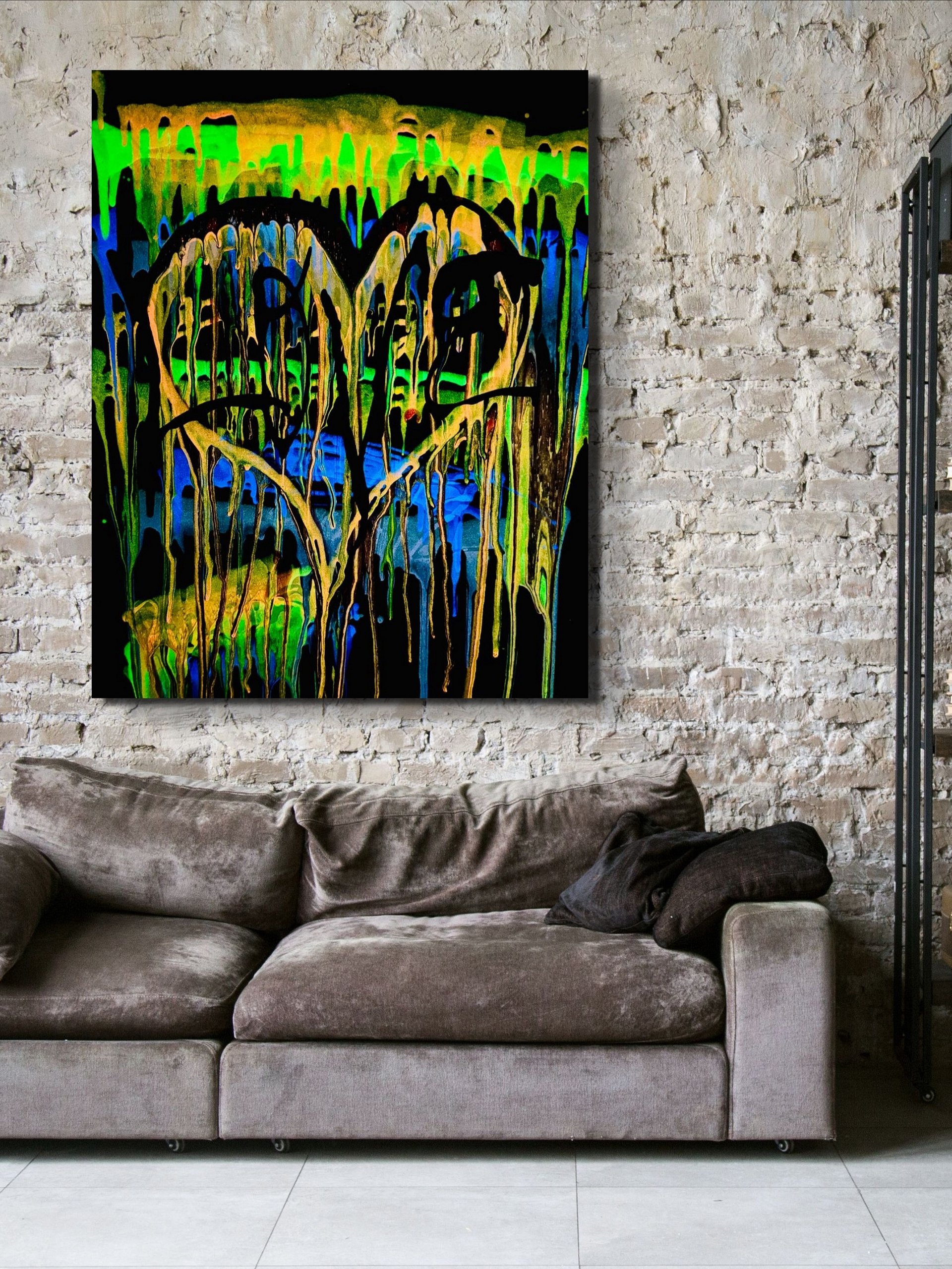 Graffiti Heart Glow Gallery Canvas Print product image (1)