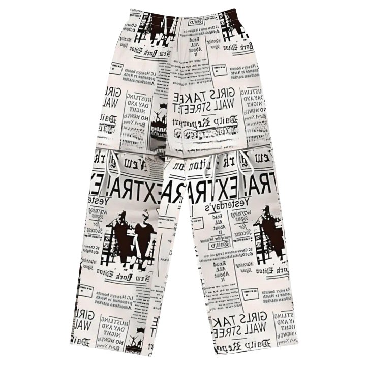 Vintage Newsprint All-Over Pants product image (1)