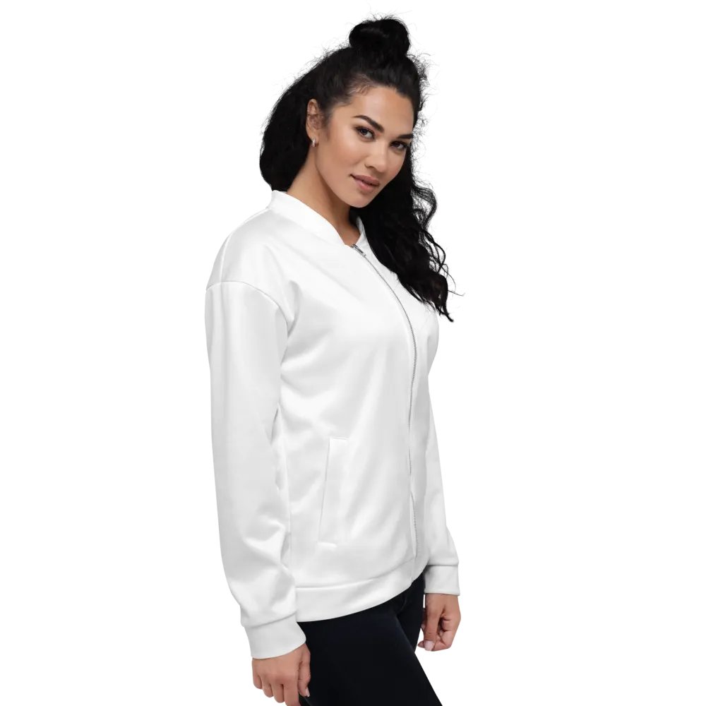 TDS Music Unisex White Bomber Jacket – Exclusive Design for Music Fans product image (10)