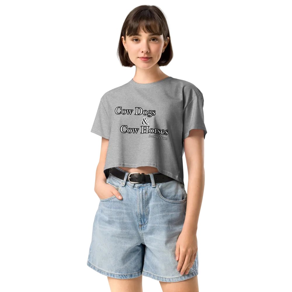 Cow Dogs and Cow Horses Crop Tee product image (3)