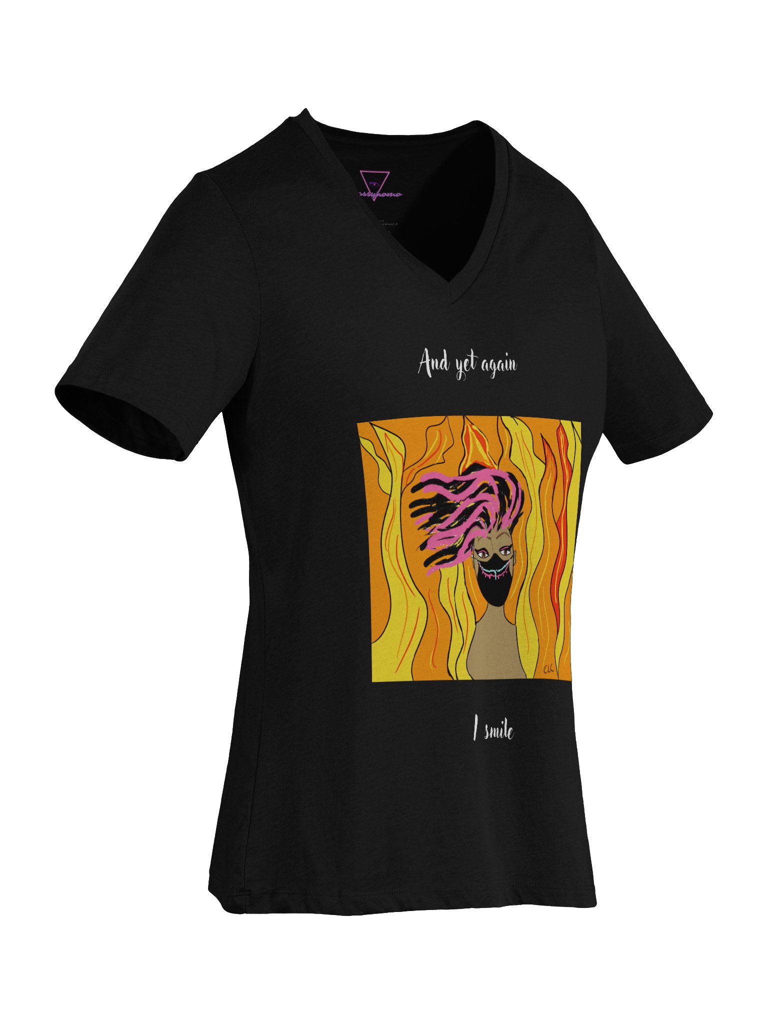 And Yet Again I Smile V-neck tee product image (8)