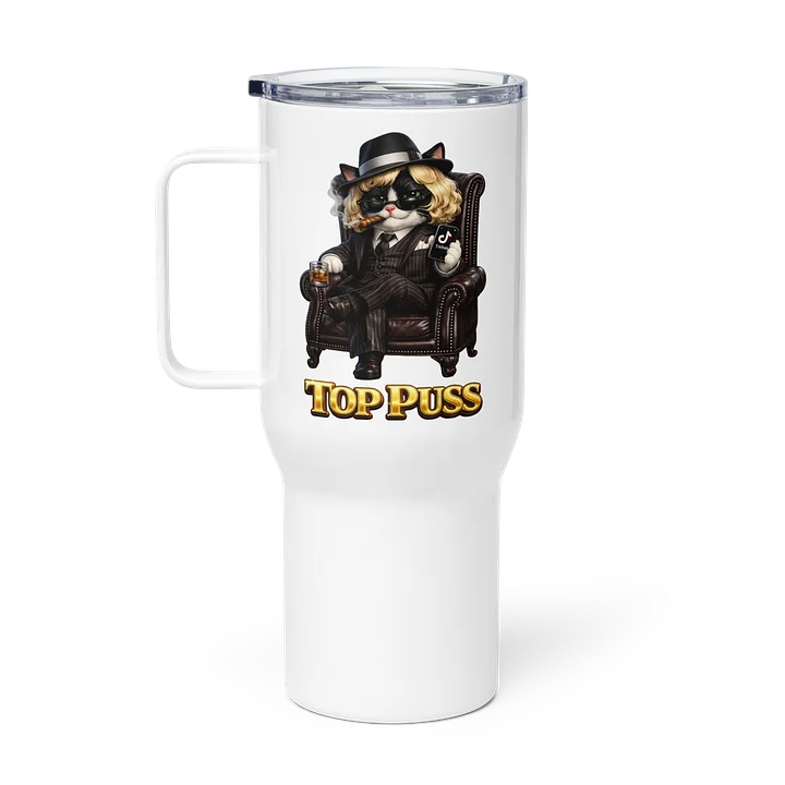 ''Top Puss'' Travel Mug with a Handle product image (1)