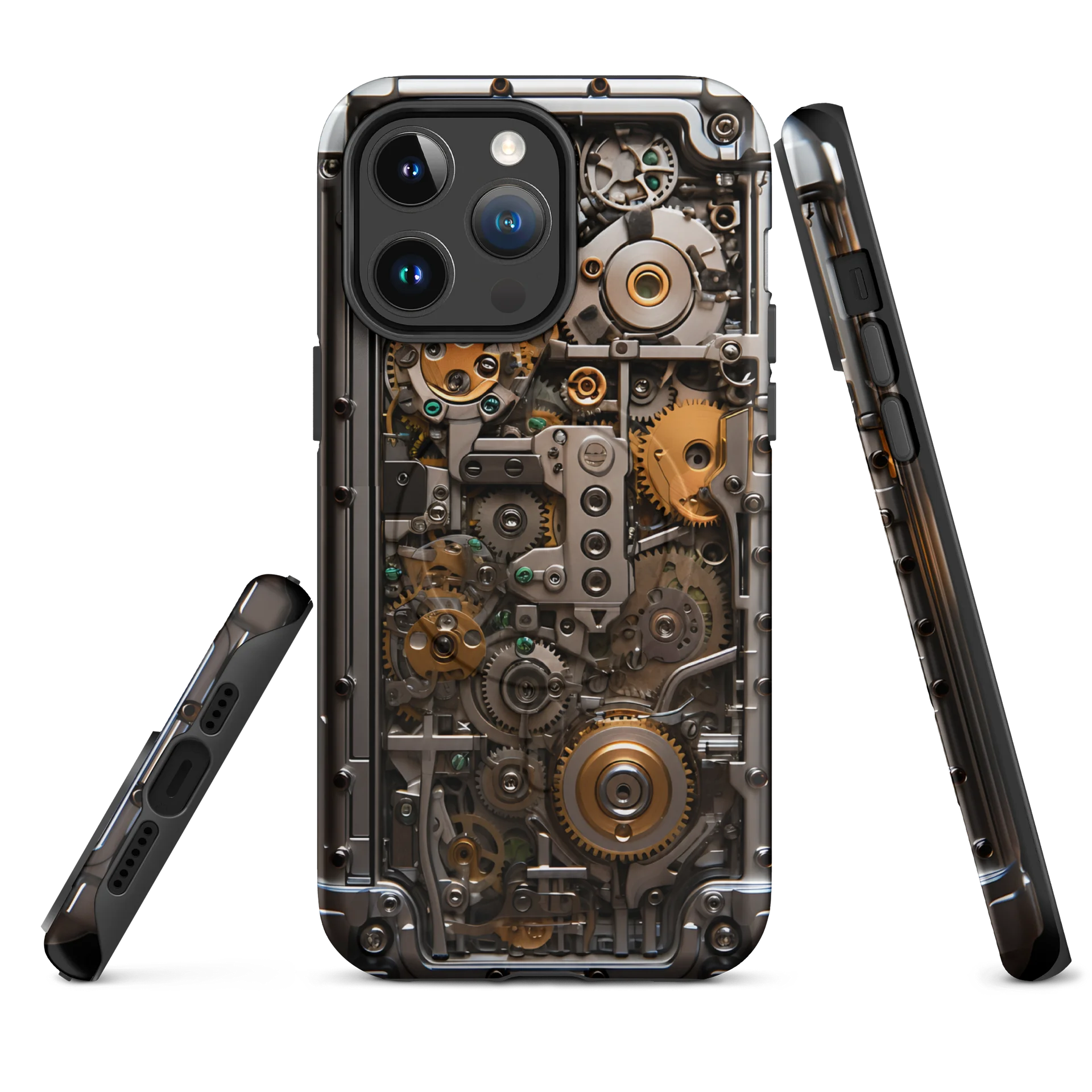 Cell Phone Mechanics - MagSafe Tough iPhone Case - Gears, Gadgets & Mechanical Tech Design product image (1)