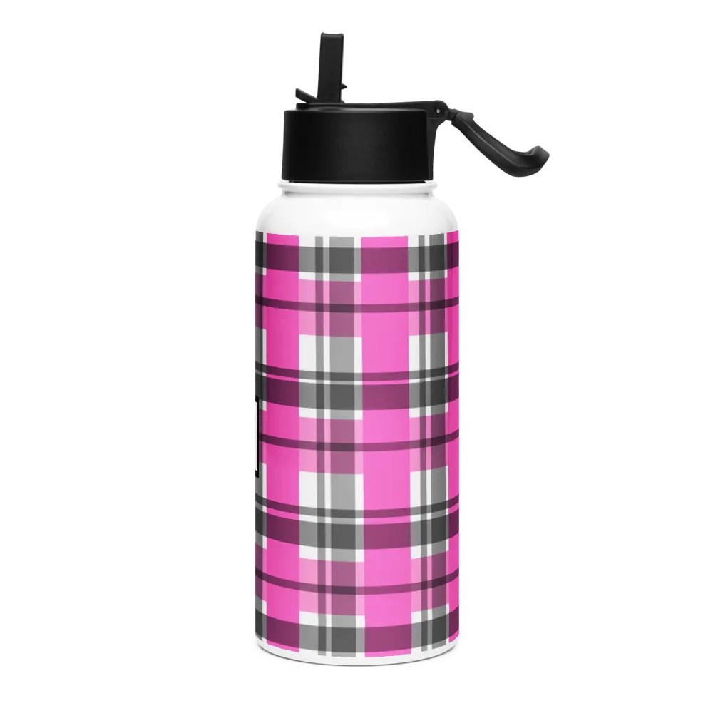 8T Sips Founders Plaid Stainless Steel Water Bottle product image (3)