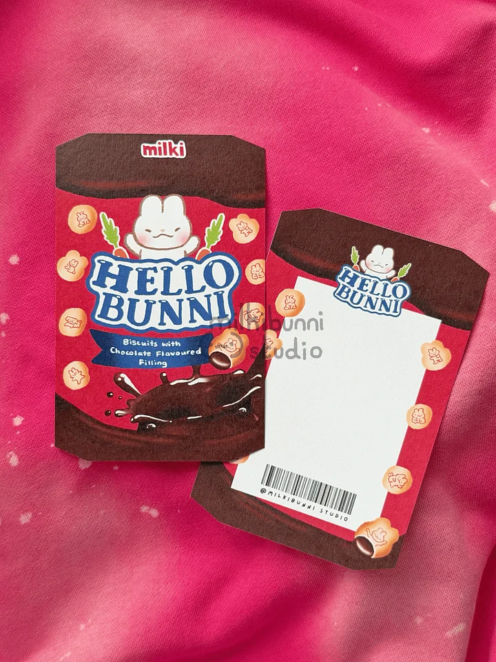 Chocolate Hello Bunni Postcard product image (1)