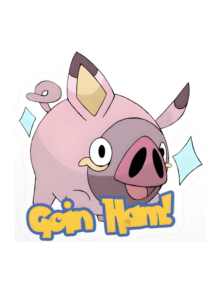 Going Ham Lechonk Sticker product image (3)