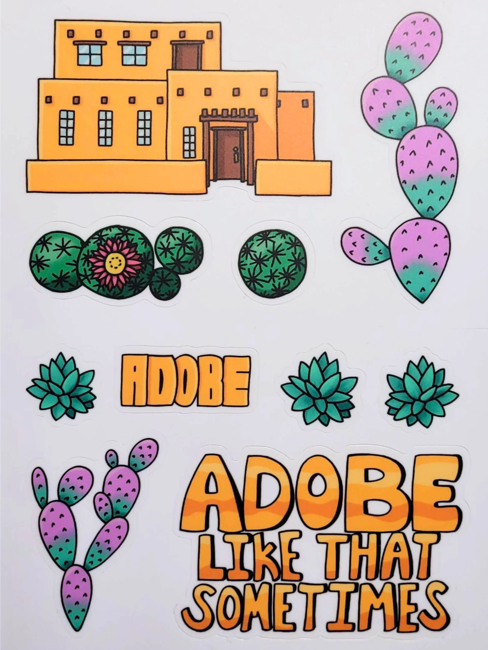 Adobe Silly Little House 10 Sticker Sheet product image (2)