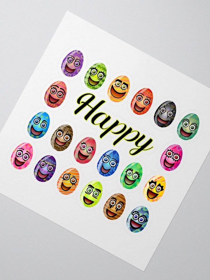 Happy Eggs Kiss Cut Stickers product image (5)