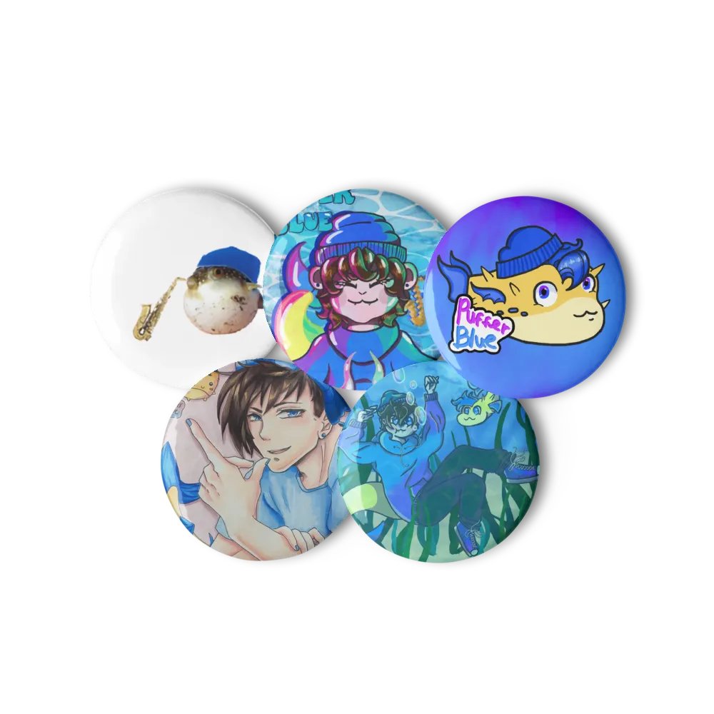 PufferBlue Button set product image (3)