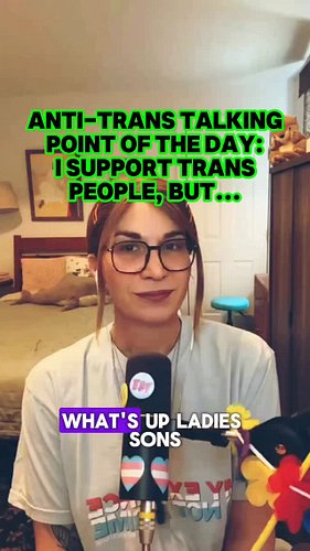 One thing I didn’t have time to get into in the video:

A lot of these disclaimers aren’t really for trans people as much as ...