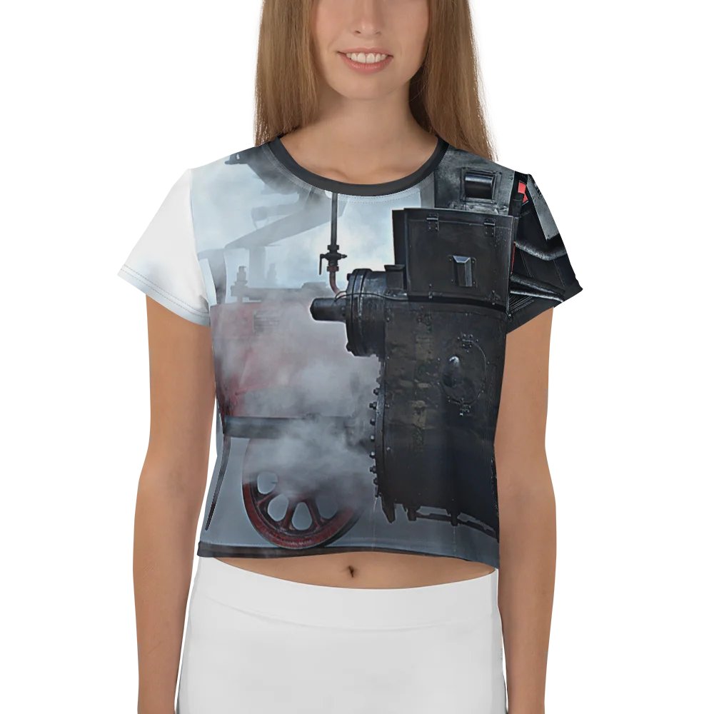Crop top - Steam locomotive cutout product image (1)