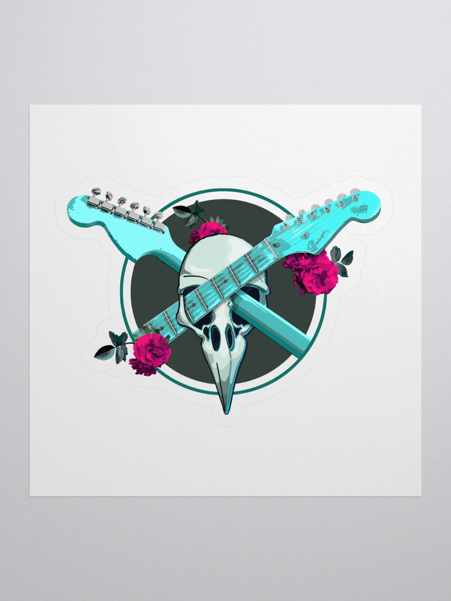 Guitars and raven skull product image (1)