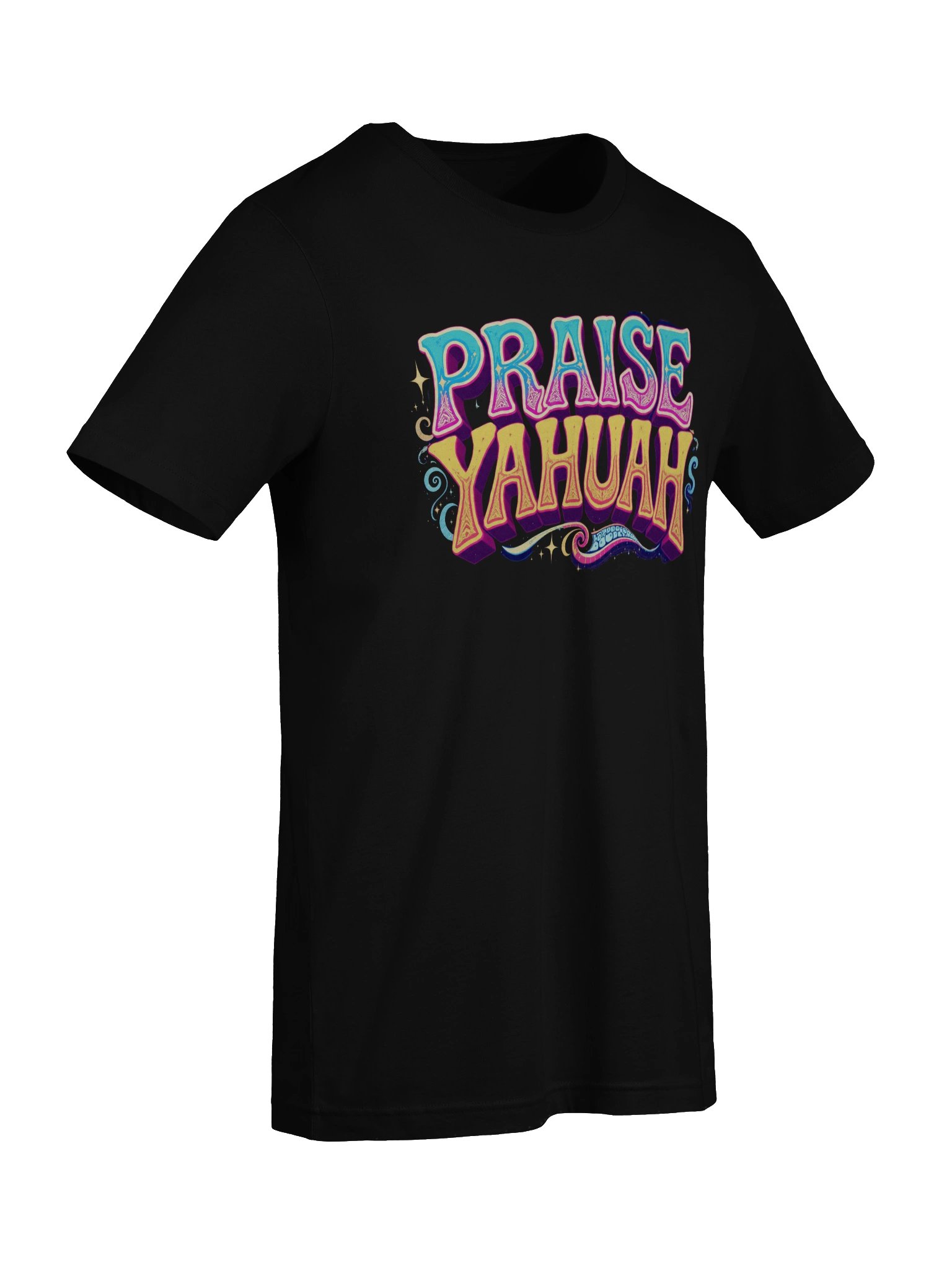 PRAISE YAHUAH Retro Style T-Shirt | Vintage Inspired Hebrew Faith Apparel | Premium Soft Tee product image (9)