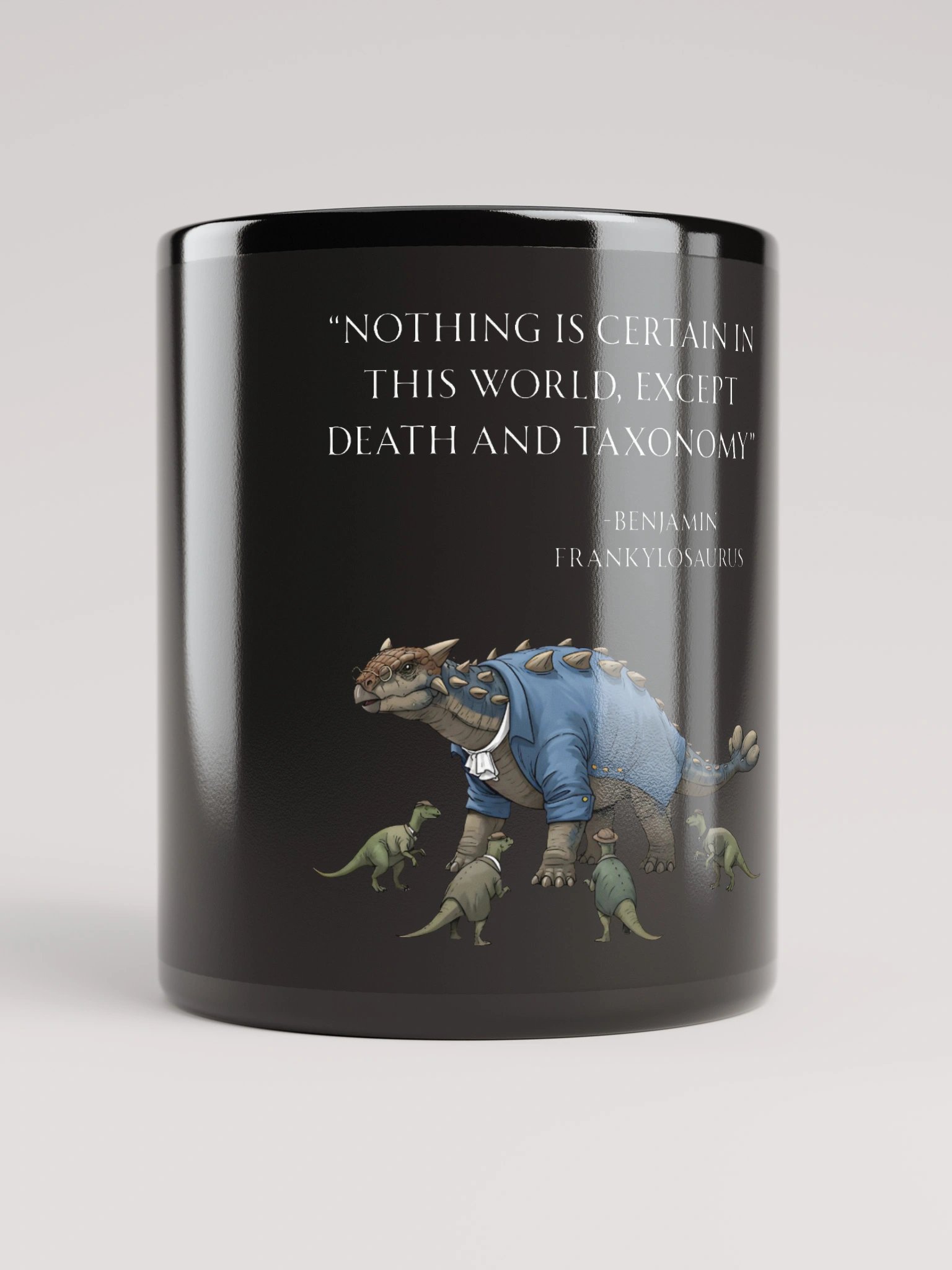 Benjamin Frankylosaurus - Death and Taxonomy Funny Historical Dino Mug product image (10)