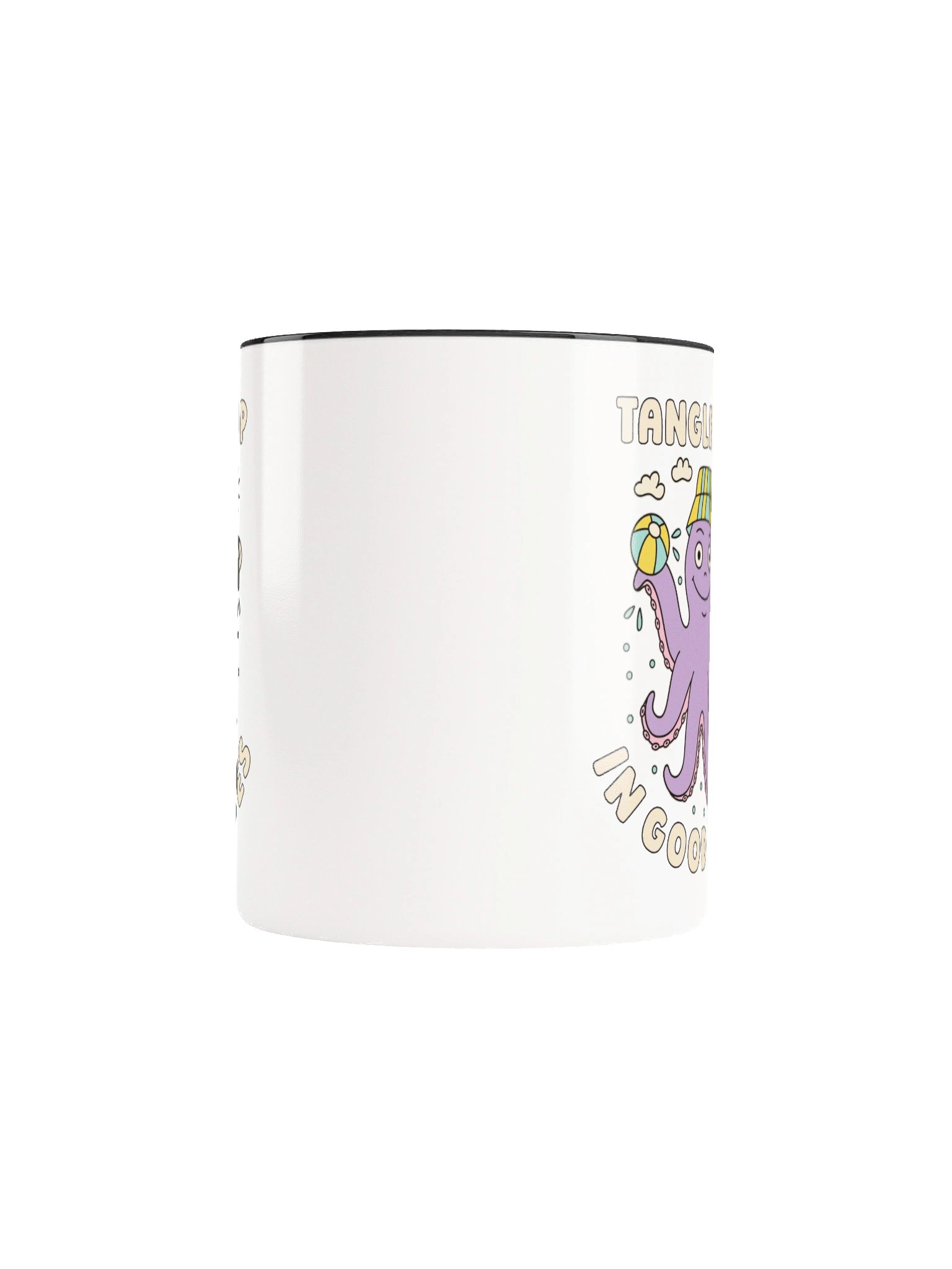 Tangled Up In Good Vibes Cute Silly Funny Octopus Mug product image (5)