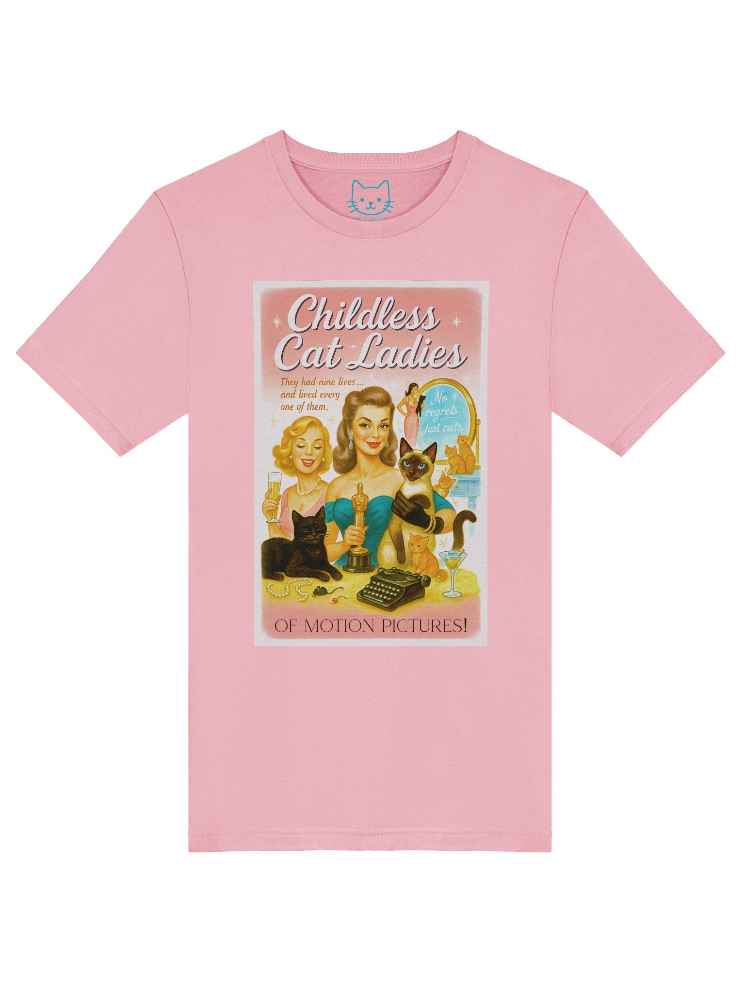Childless Cat Ladies of Motion Pictures Old Hollywood 1950's Retro Concert Tee Fit Unisex T-Shirt product image (53)