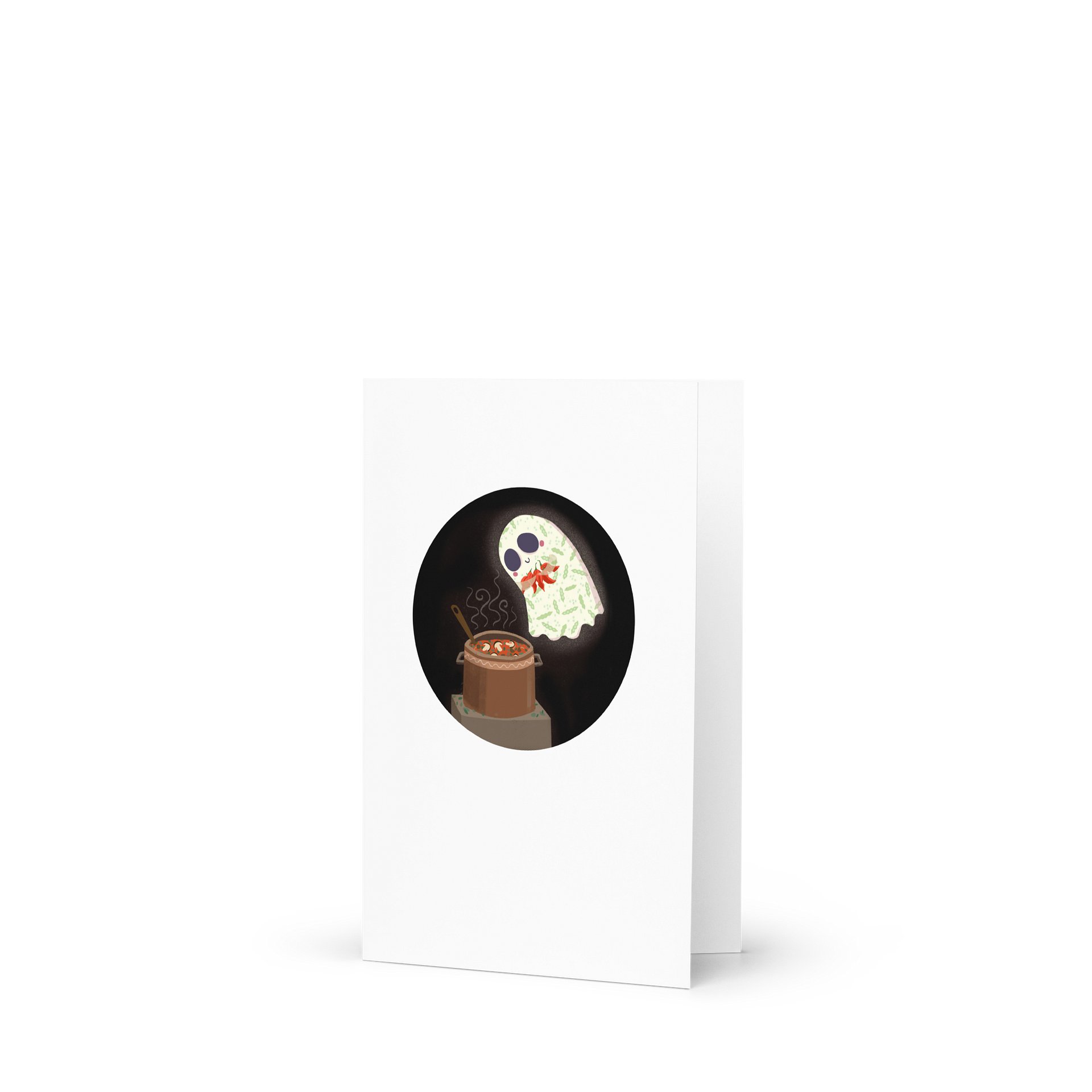 Little Ghost Chili Chef - Greeting Card product image (5)