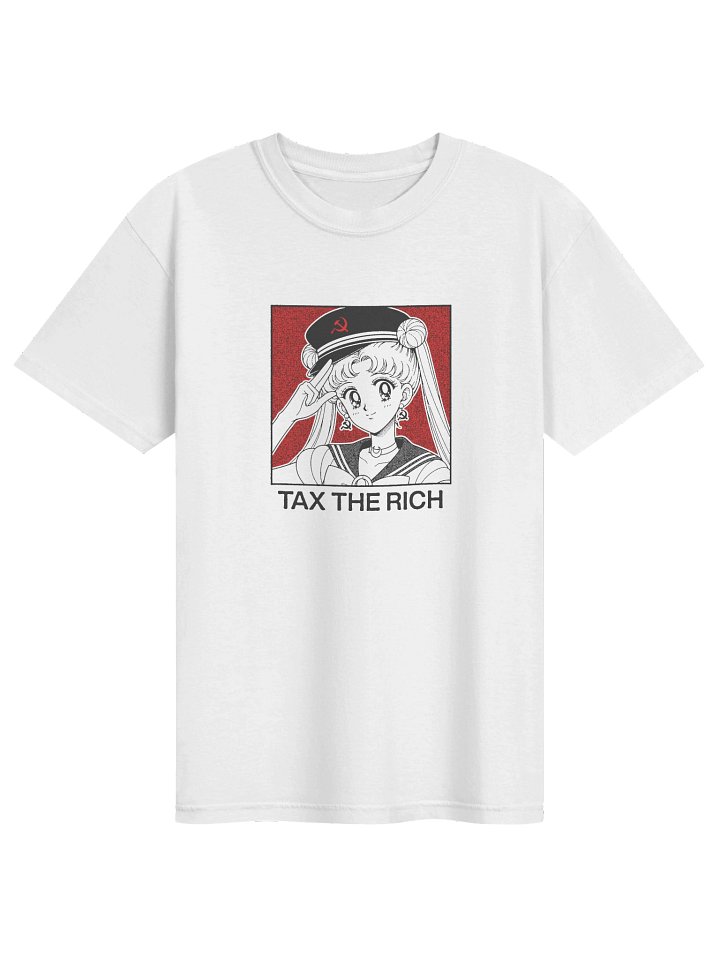 TAX THE RICH ! T-shirt. white vers. product image (1)