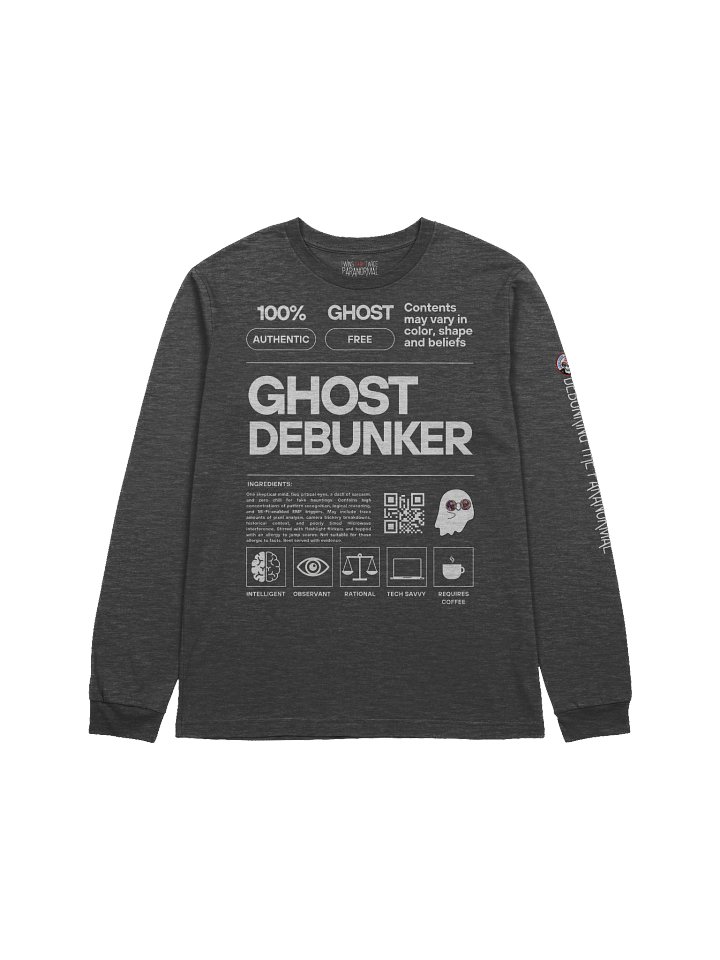 Ghost Debunker – Long Sleeve Mock Label Tee product image (5)