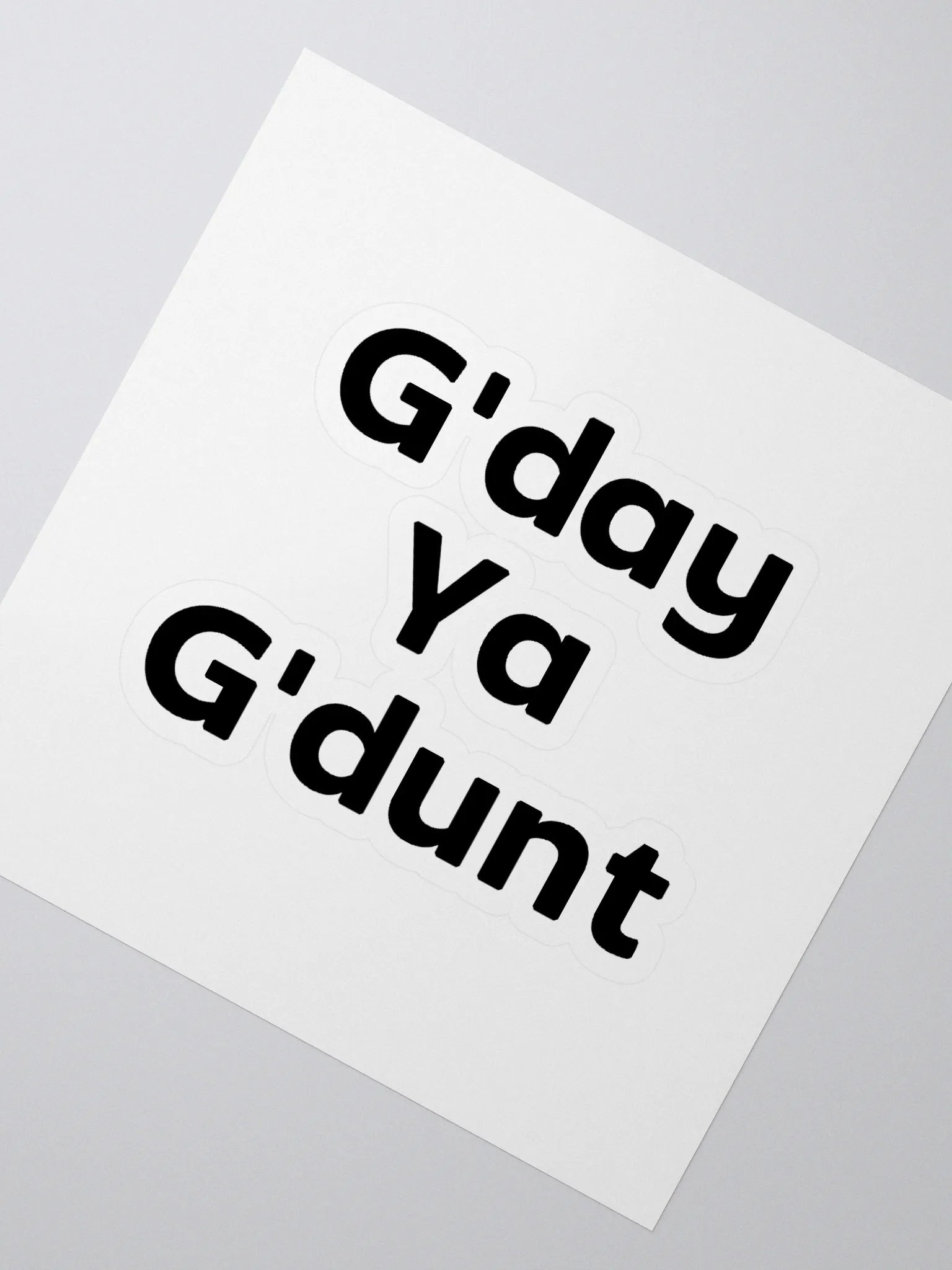 G'day Ya G'dunt Stickers product image (2)