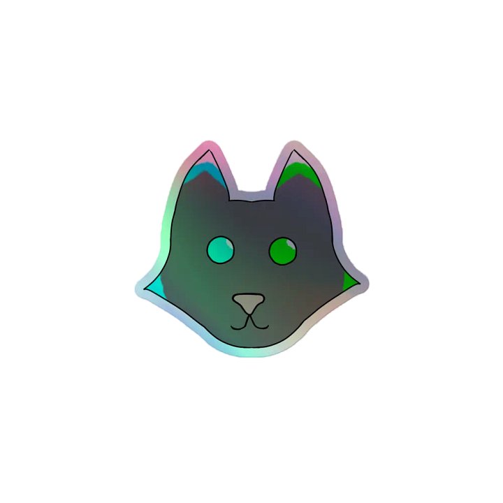 Whimsical Fox Eyes Holographic Sticker Set product image (1)