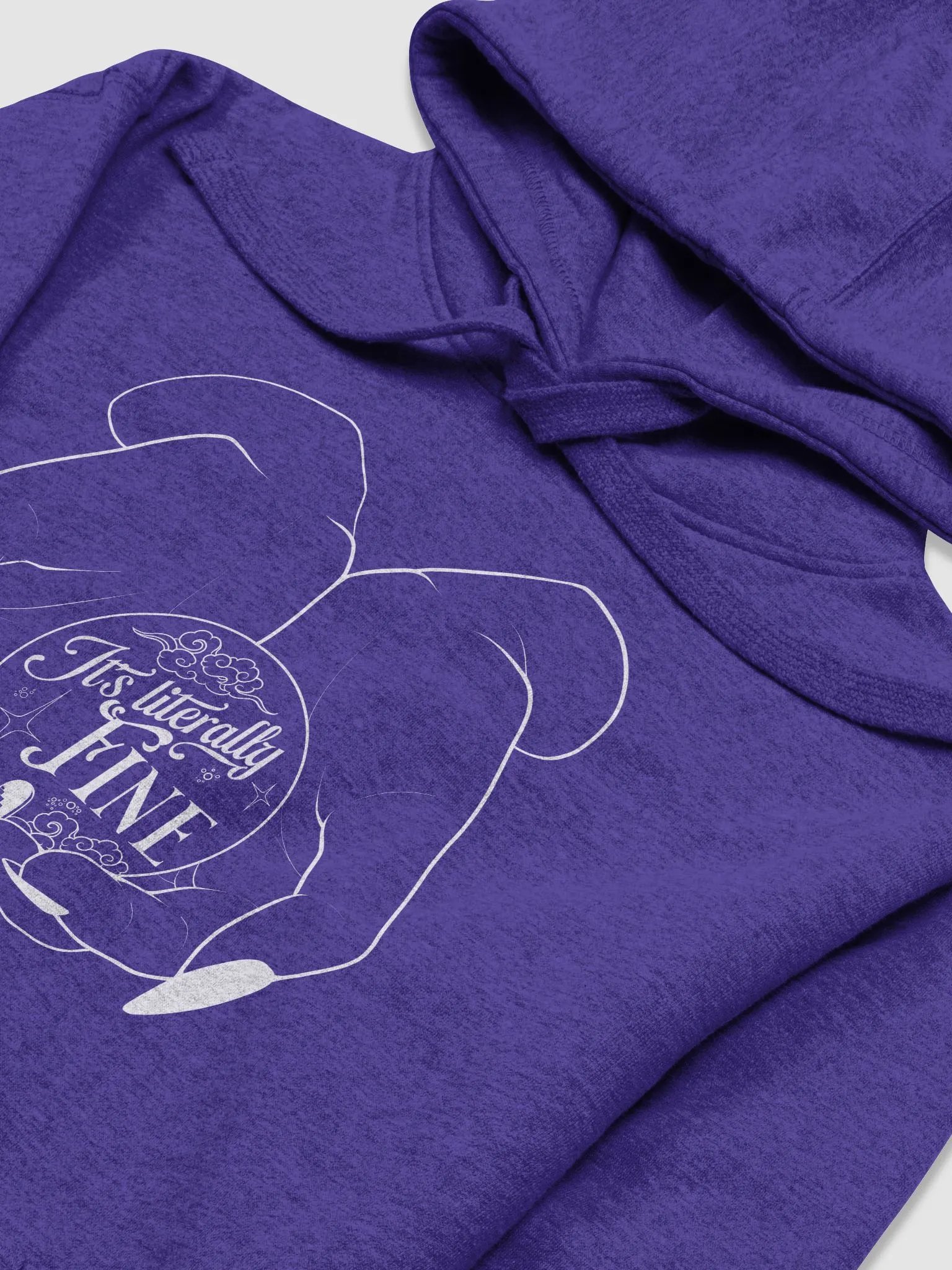 It's Literally Fine Hoodie product image (4)