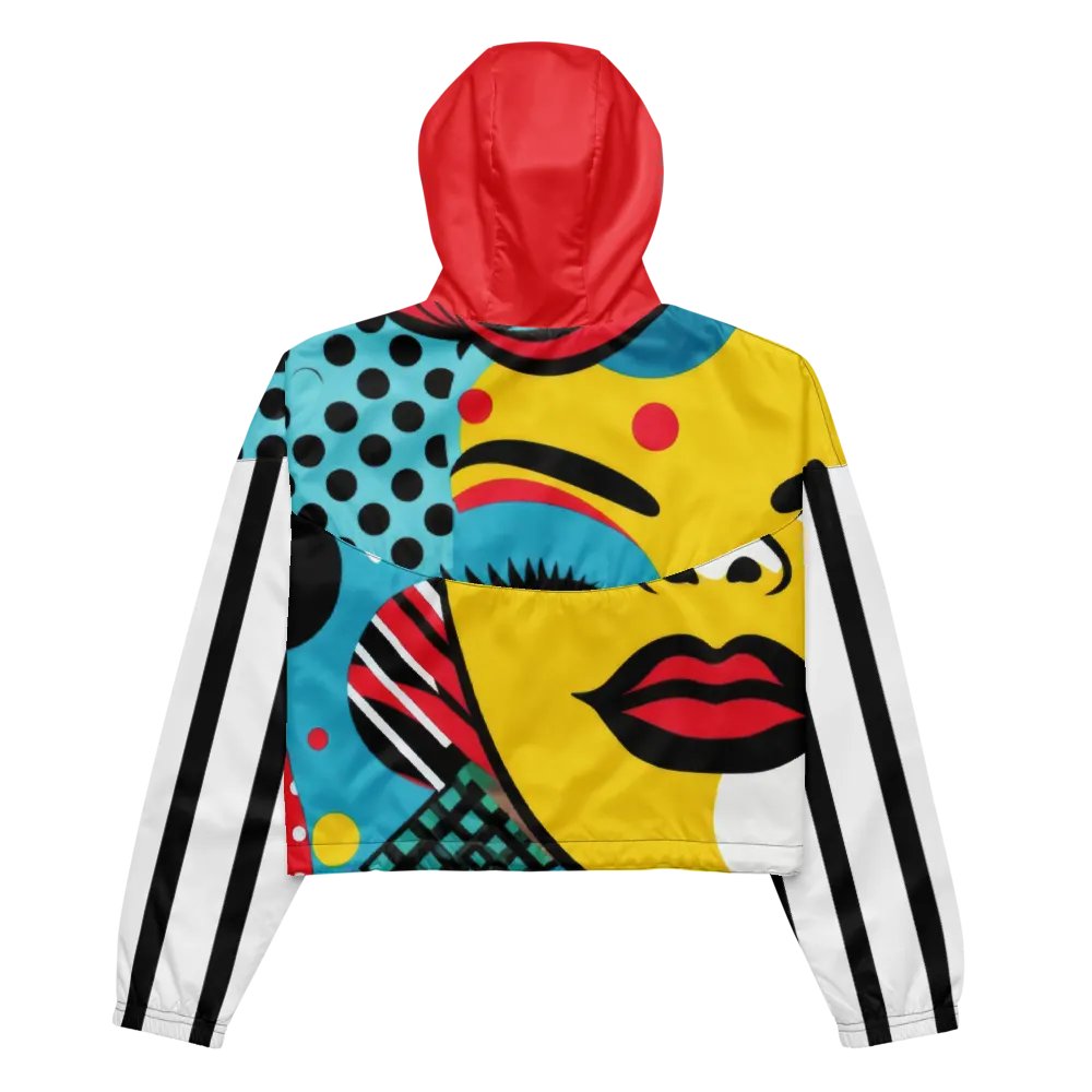 Pop Art Glam Stripe Cropped Jacket product image (3)