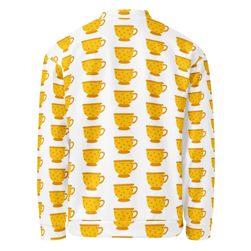 Polka Dot Tea Party All-Over Print Bomber Jacket product image (4)