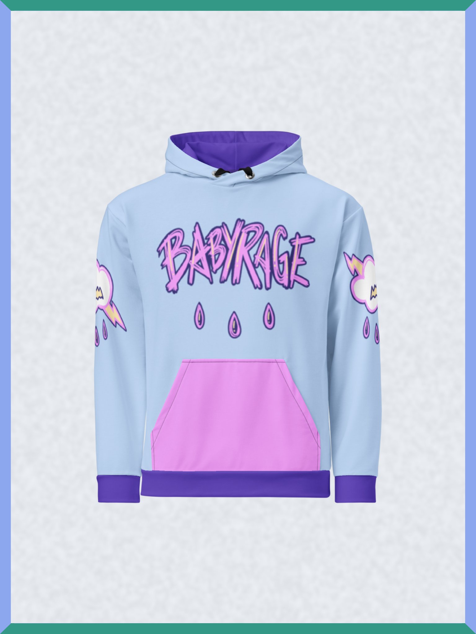 Baby Rage Pink Pocket - Pullover Hoodie product image (1)
