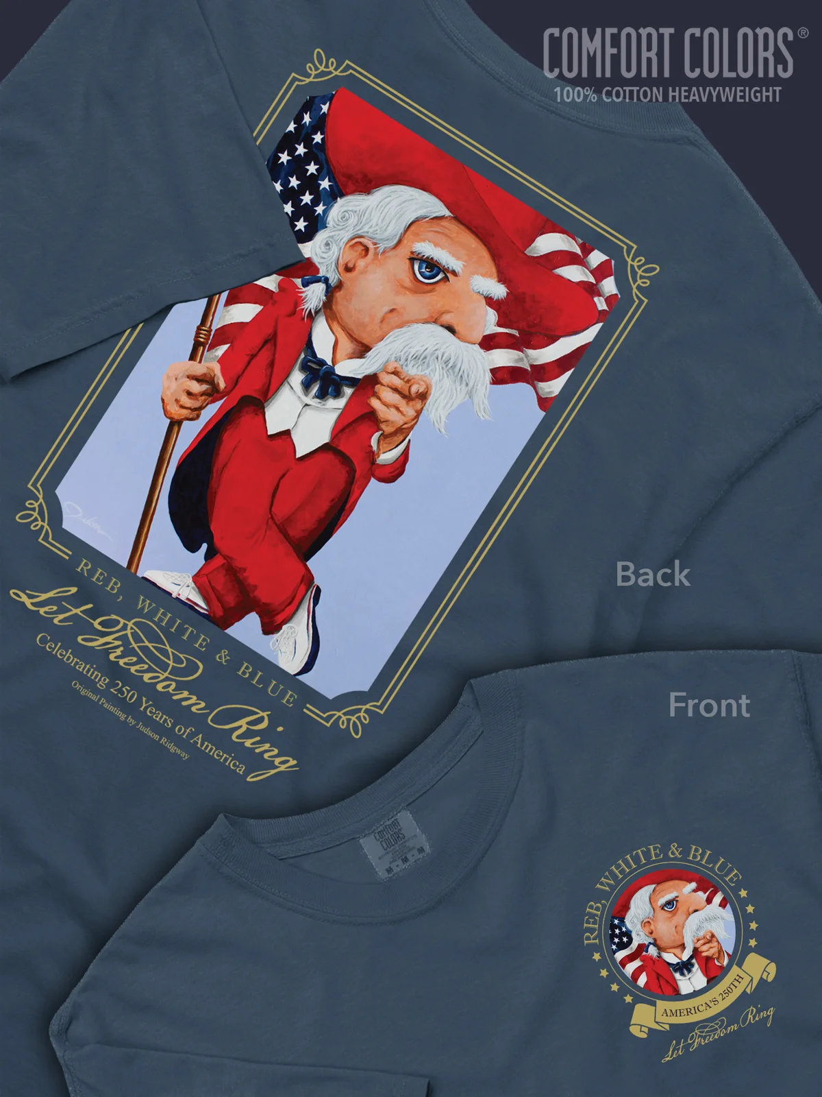REB, WHITE & BLUE Short Sleeve T-Shirt product image (1)