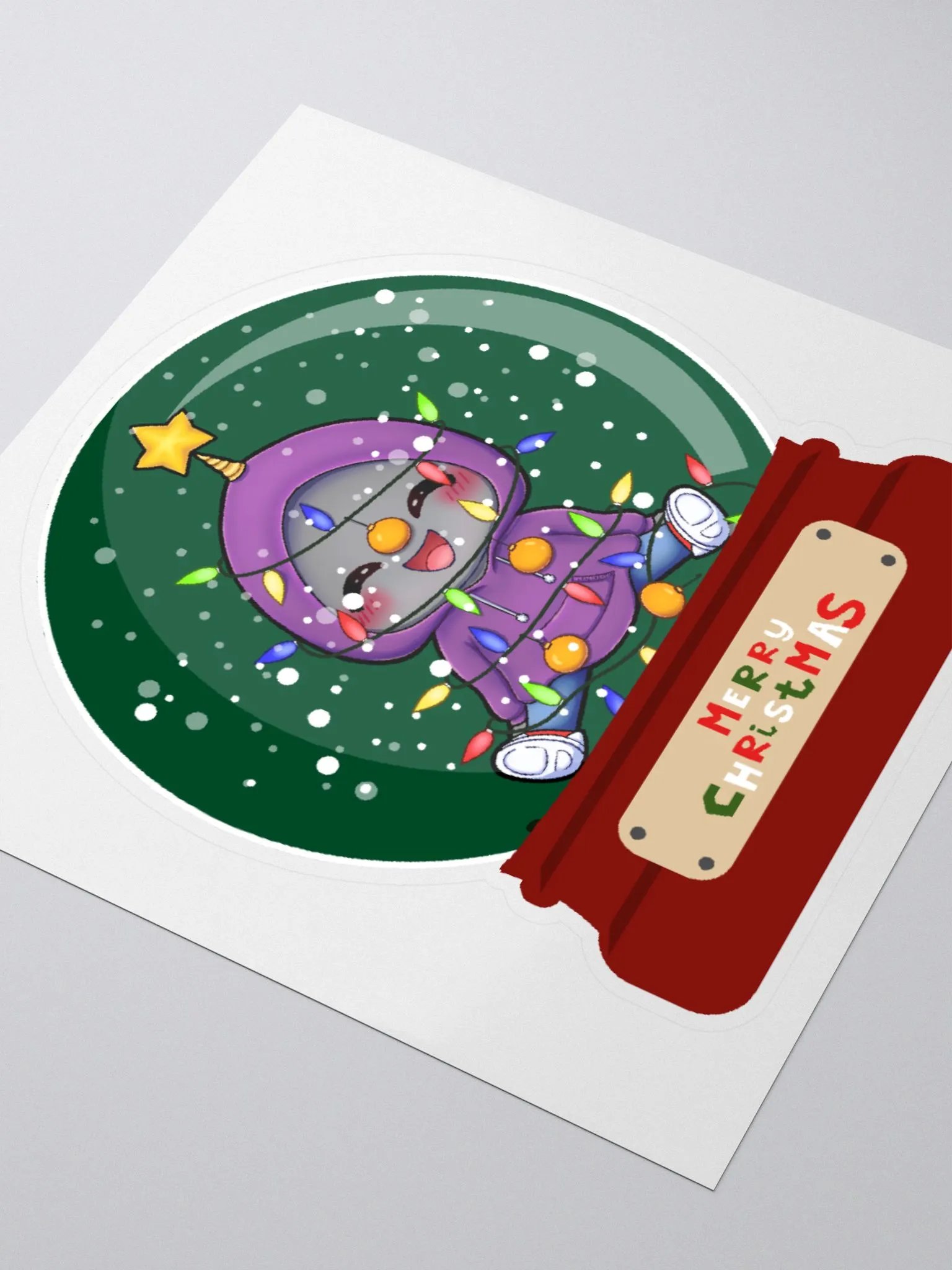 eabChristmas Snowglobe Sticker product image (8)