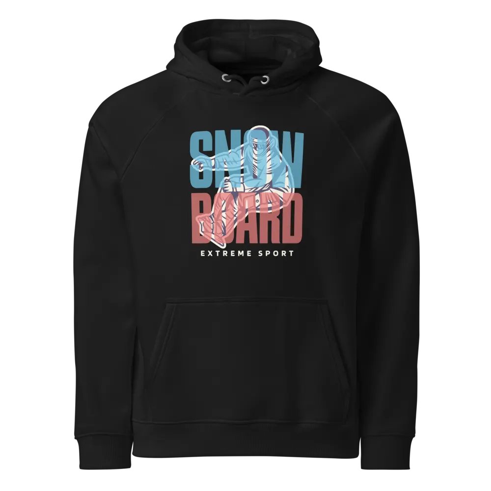 SNOWBOARD Unisex Eco Raglan Hoodie product image (1)