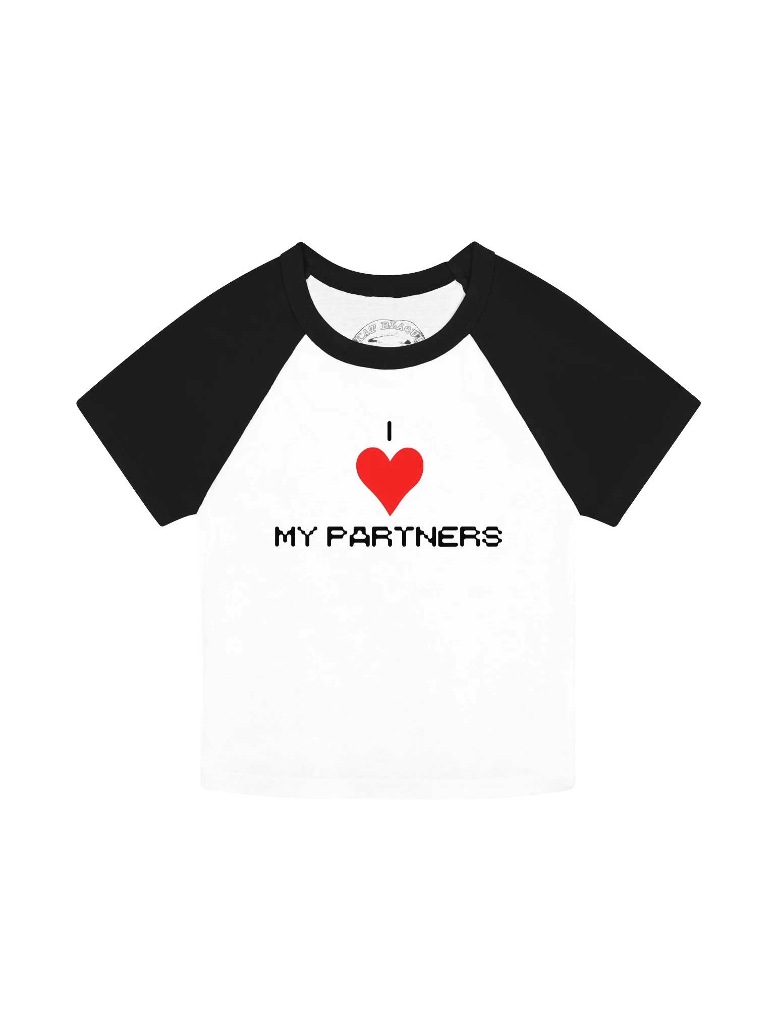 I Love My Partners Raglan Baby Tee product image (1)