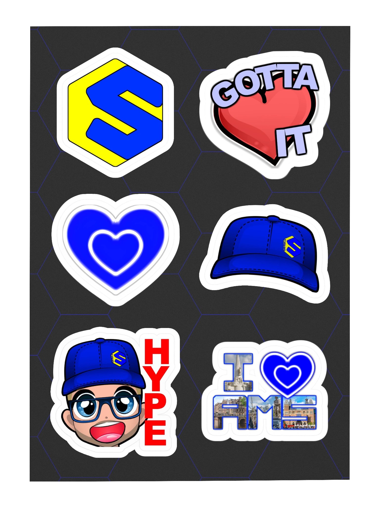 6 Emotes Stickers product image (3)