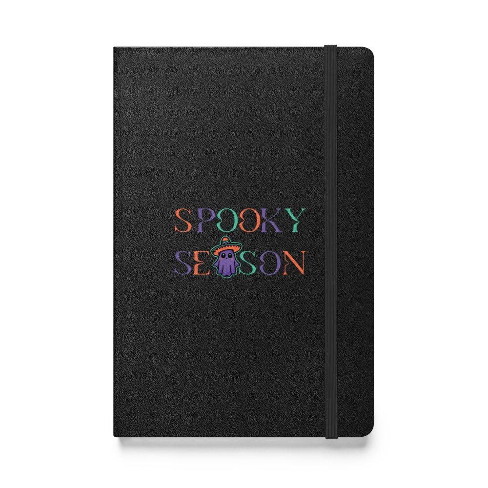 Spooky Season Sombrero Ghost Colorful Hardcover Bound Lined Notebook product image (1)