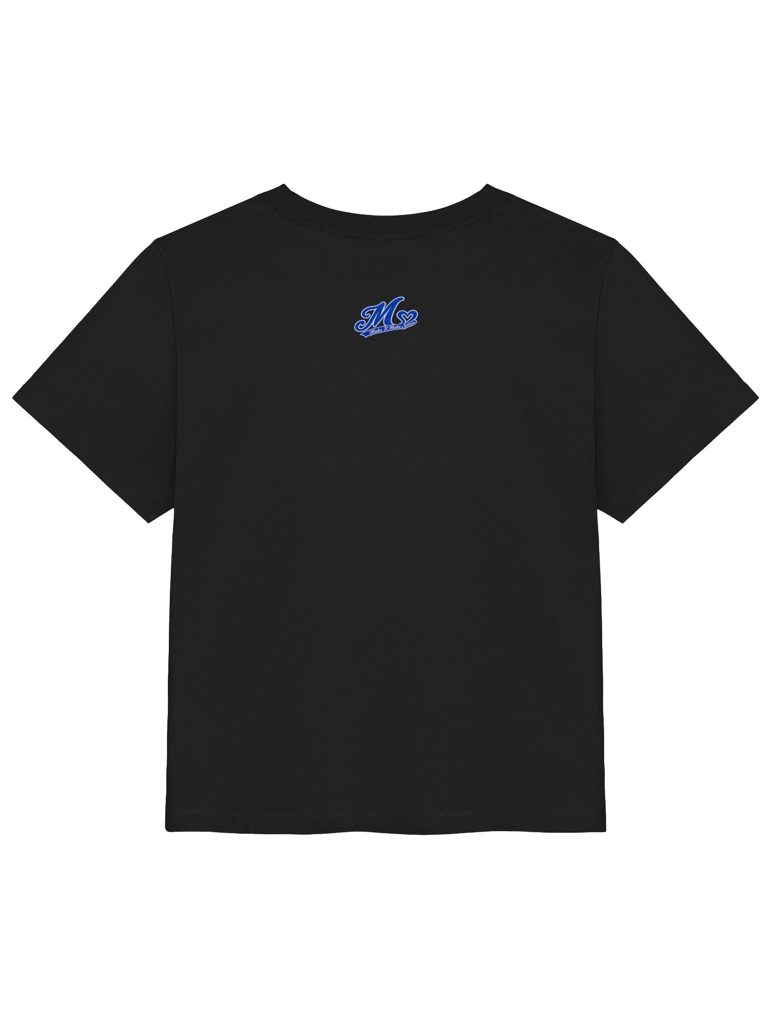 Make It Make Sense Women’s Blue M Heart Logo T-Shirt product image (9)