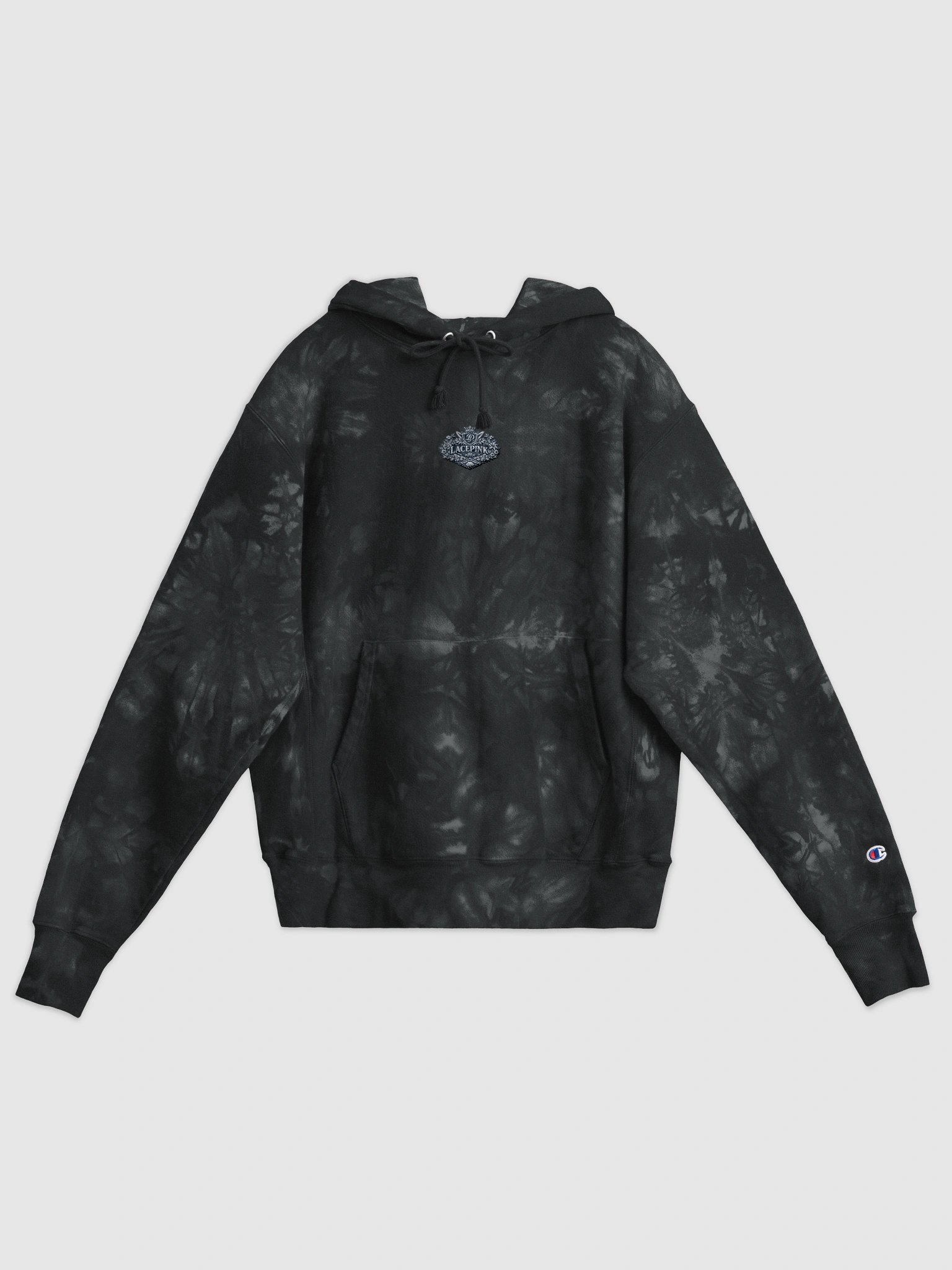 Lacepink x Champion Pink Fire Tie and Dye Hoodie. product image (2)