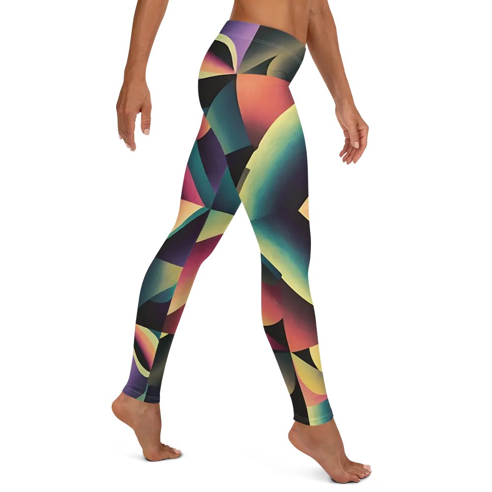Abstract Lithographic Pattern Design leggings - V7 product image (7)