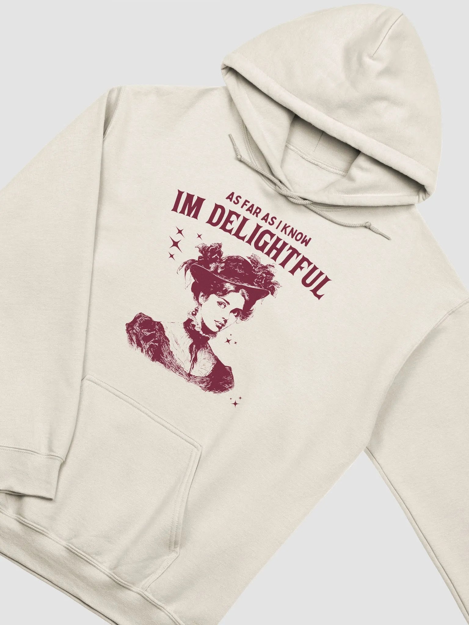 As far as I know I'm delightful Hoodie product image (2)