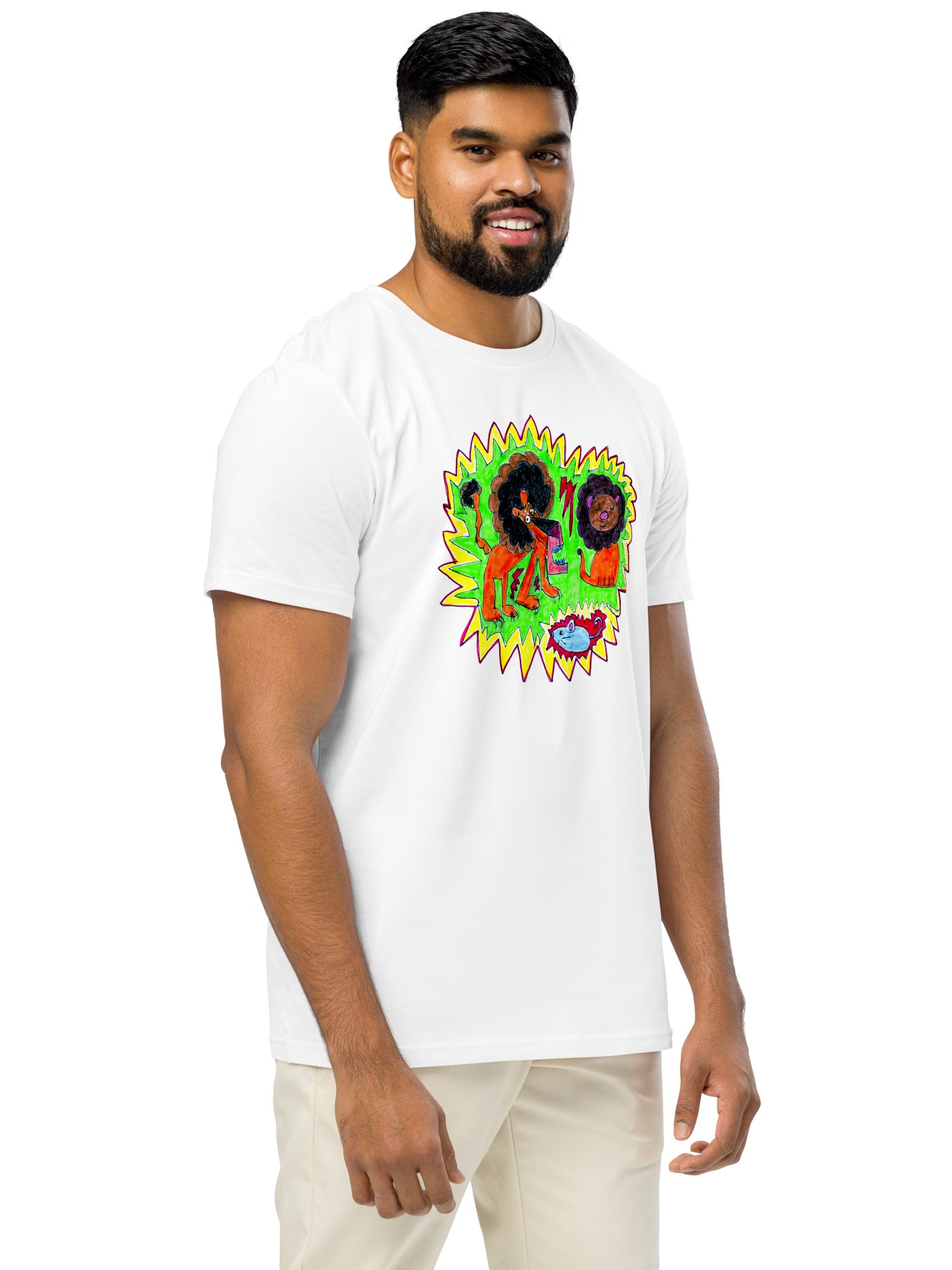 Lively Lions Organic T-Shirt product image (4)