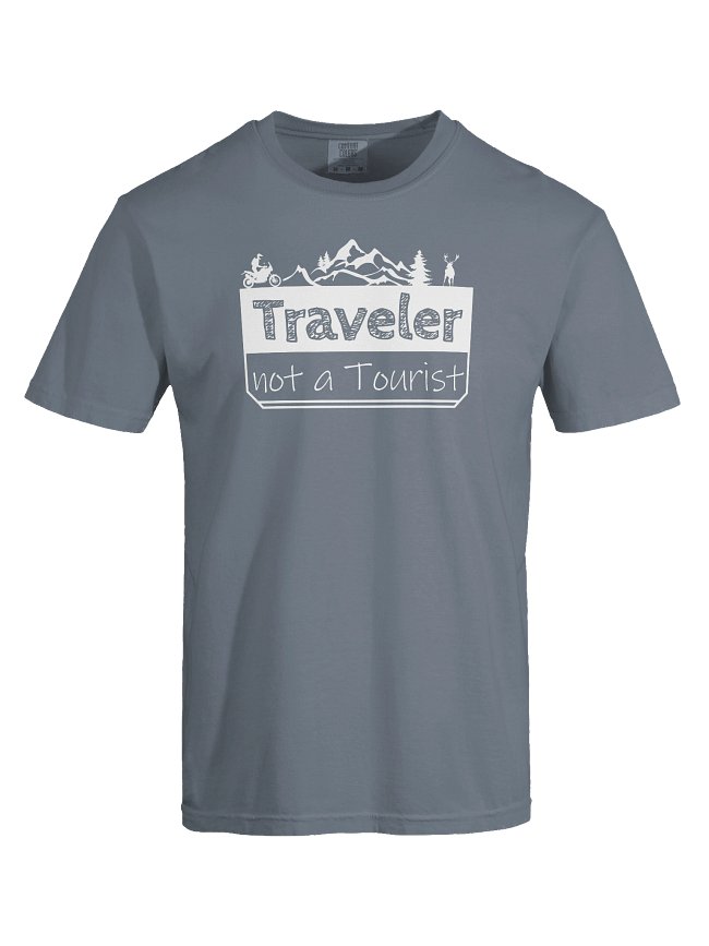 Traveler not a Tourist (white)