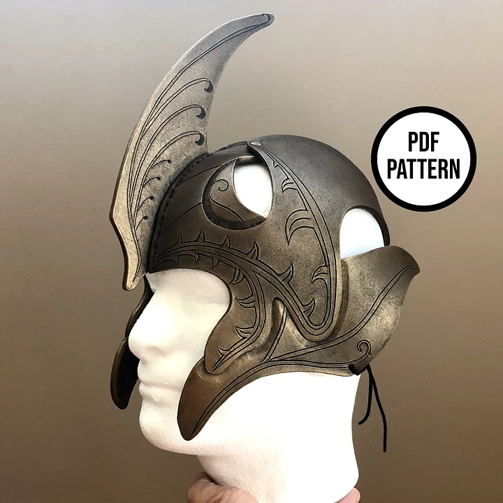 Elven Helm - PDF Pattern for EVA Foam & Leather product image (2)