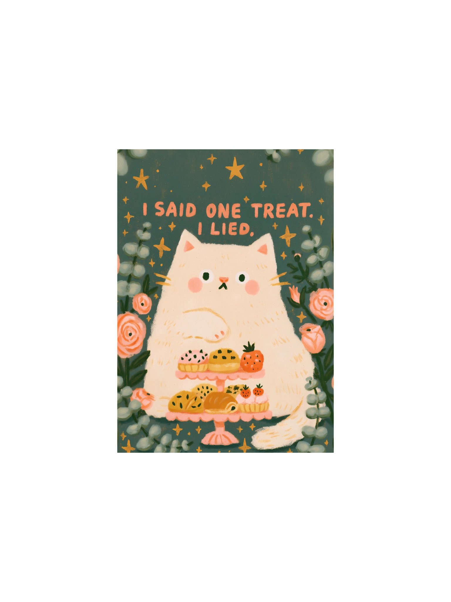 I Said One Treat, I Lied Cat Poster product image (7)