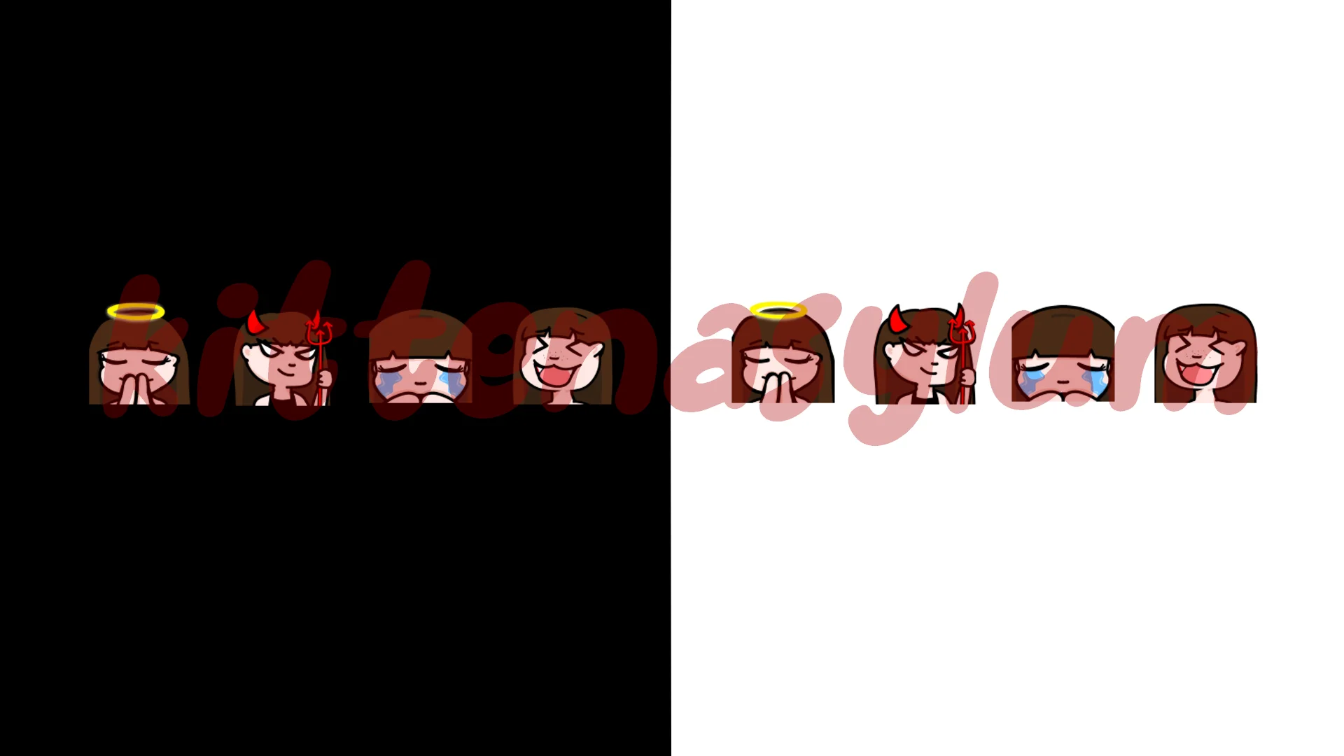 Brunette - 4 Static Emotes product image (1)